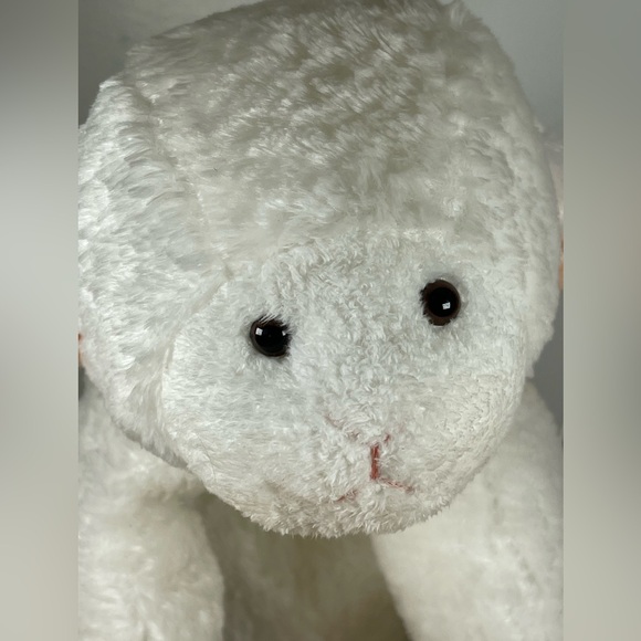 🆕Mary Meyer “Lucy Lamb” Flip flops plush lamb Easter stuffed toy NWT 11” white - Picture 12 of 13
